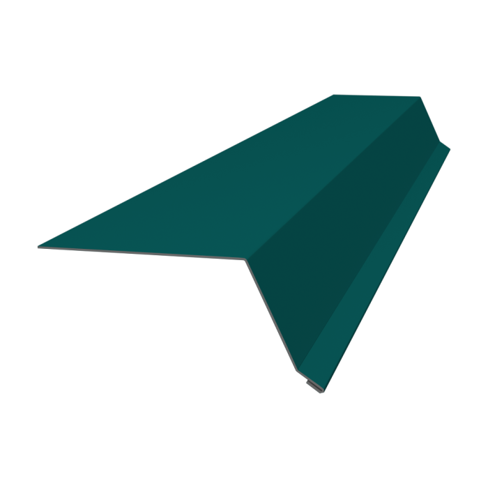 Планка капельник 100х55 0,45 PE с пленкой RAL 5021 водная синь (3м)