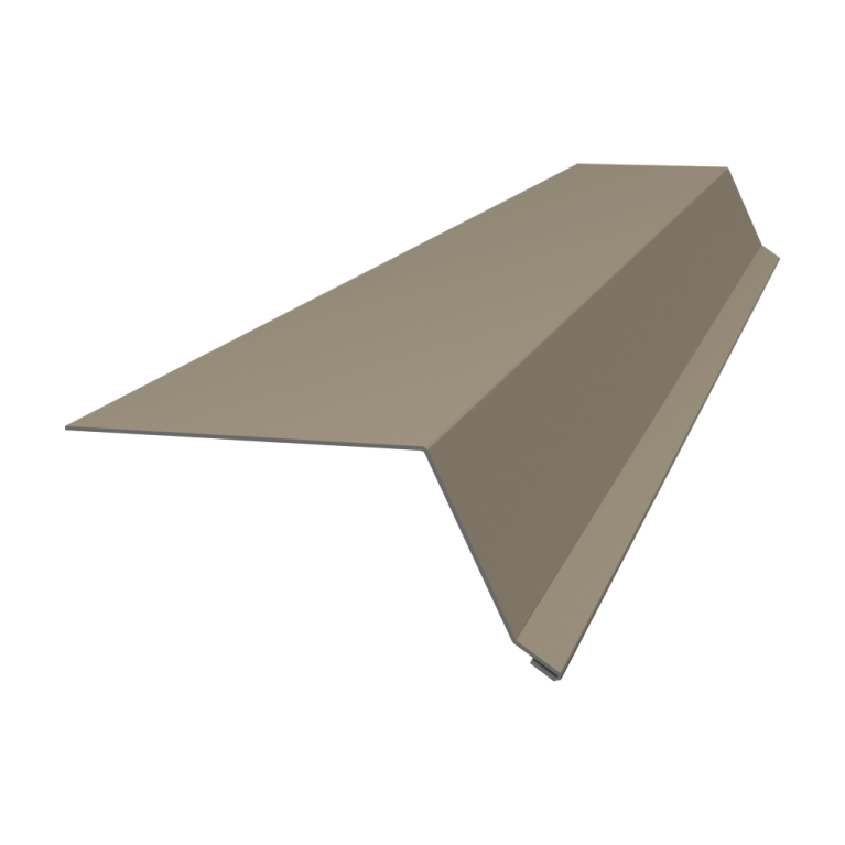 Планка капельник 100х55 0,5 Satin с пленкой RAL 1015 светлая слоновая кость (3м)