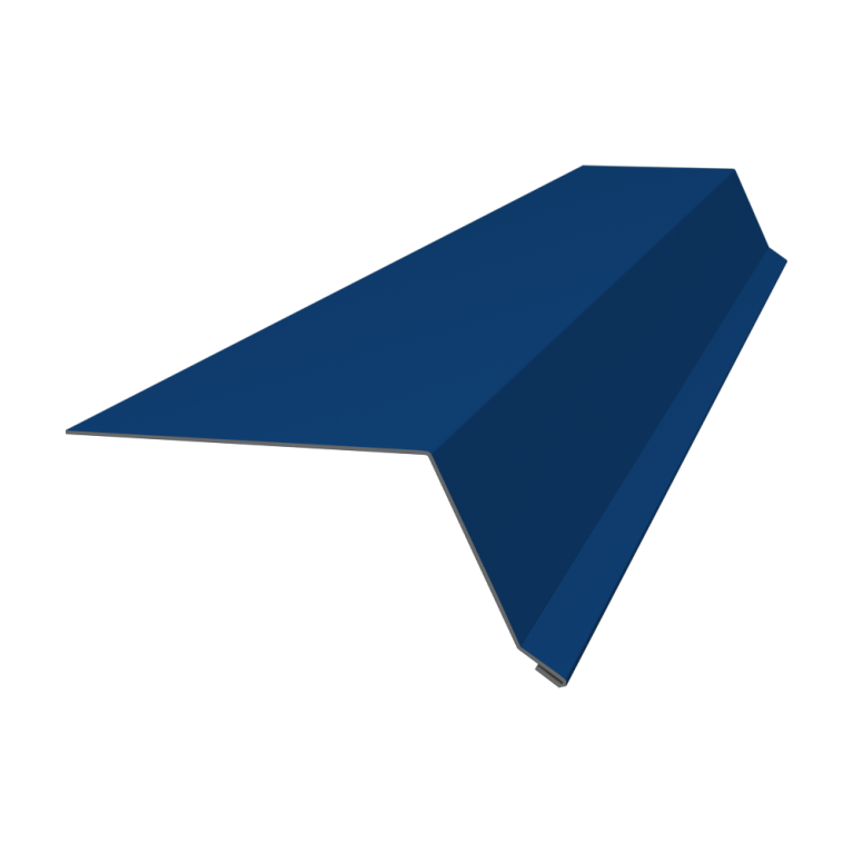 Планка капельник 100х55 0,5 Satin с пленкой RAL 5005 сигнальный синий (3м)