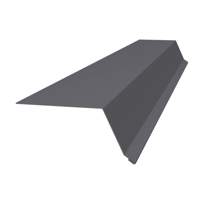 Планка капельник 100х55 0,5 Satin с пленкой RAL 7004 сигнальный серый (2м)