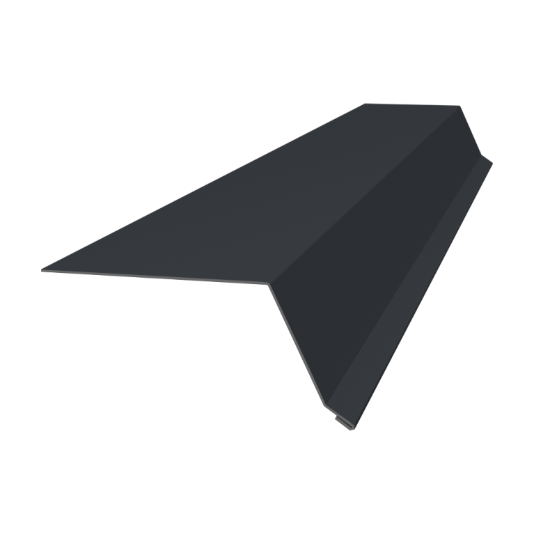 Планка капельник 100х55 0,5 Satin с пленкой RAL 7024 мокрый асфальт (3м)