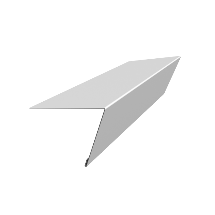 Планка капельник обратный 105х80 Фартук S16 0,45 Drap с пленкой RAL 9003 сигнальный белый (3м)