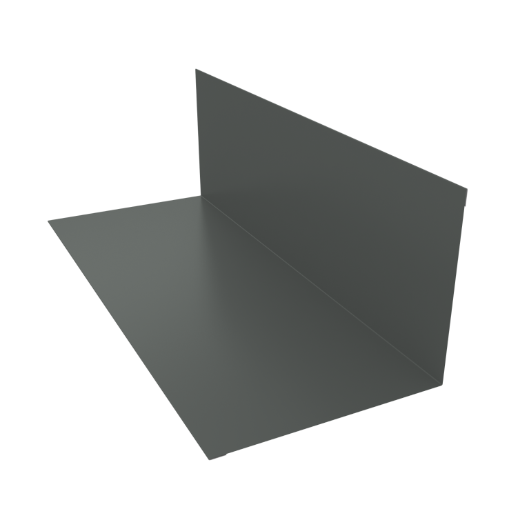 Планка примыкания 130х160мм 0,45 PE с пленкой RAL 7005 мышино-серый (2м)