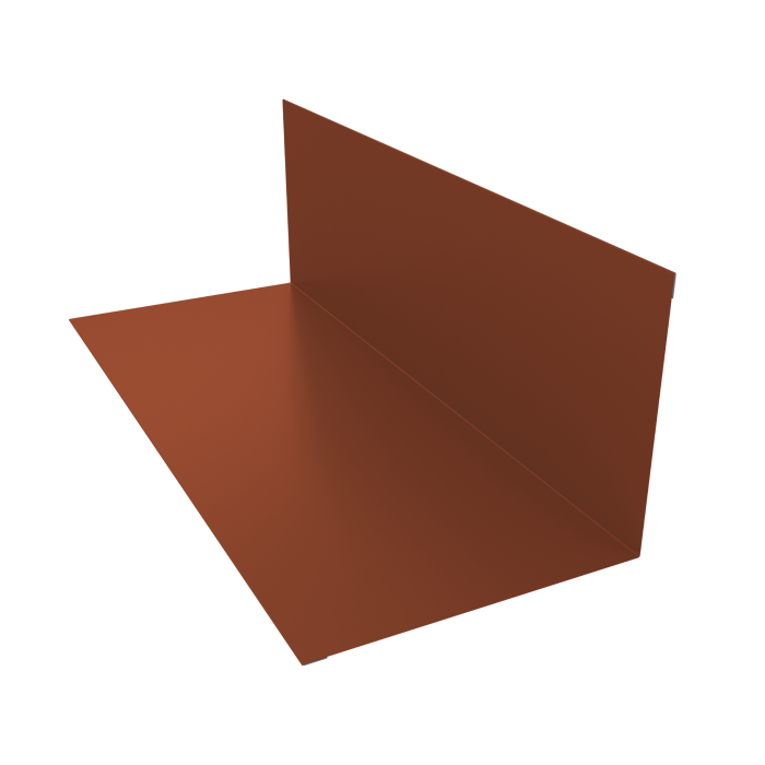 Планка примыкания 130х160мм 0,5 Satin Matt RAL 8004 терракота (2м)