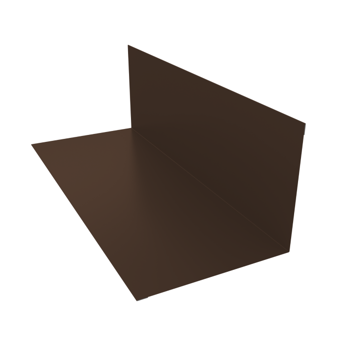 Планка примыкания 130х160мм 0,5 Satin Matt RAL 8017 шоколад (2м)