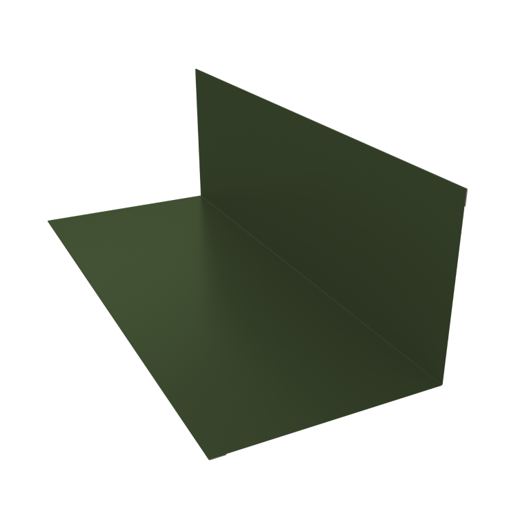 Планка примыкания 130х160мм 0,5 Satin Matt TX RAL 6020 хромовая зелень (2м)