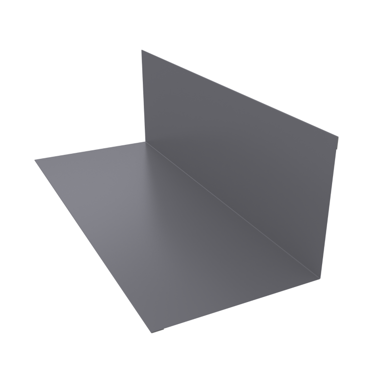 Планка примыкания 130х160мм 0,5 Satin с пленкой RAL 7004 сигнальный серый (2м)