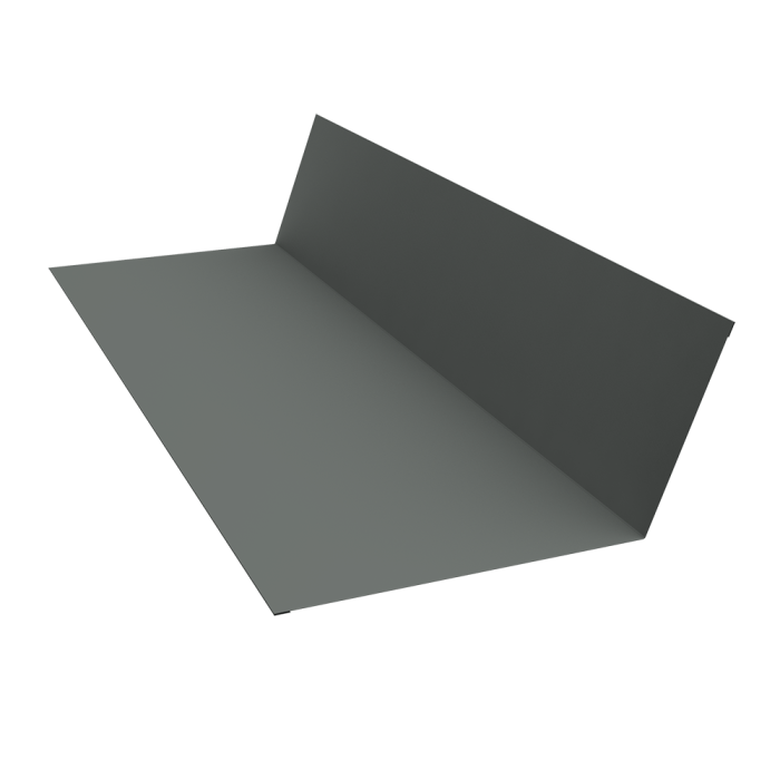 Планка примыкания 150х250 0,45 PE с пленкой RAL 7005 мышино-серый (2м)