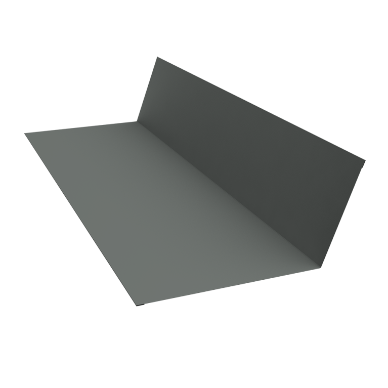 Планка примыкания 150х250 0,45 PE с пленкой RAL 7005 мышино-серый (2м)