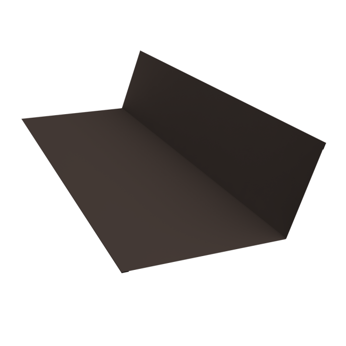 Планка примыкания 150х250 0,5 PurLite Matt RR 32 темно-коричневый (3м)