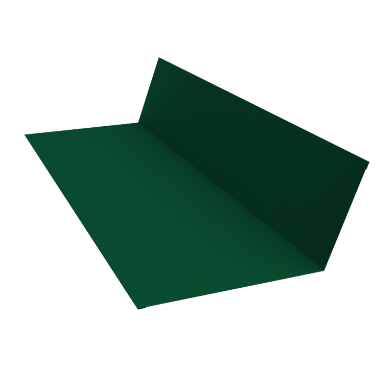 Планка примыкания 150х250 0,5 Satin Matt RAL 6005 зеленый мох (3м)