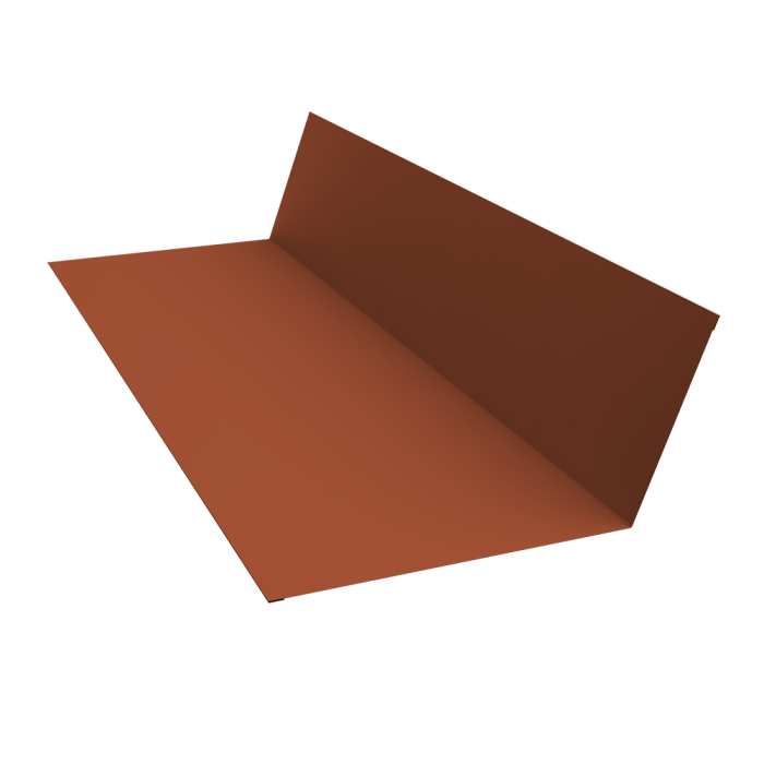 Планка примыкания 150х250 0,5 Satin Matt RAL 8004 терракота (3м)