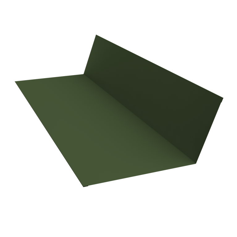 Планка примыкания 150х250 0,5 Satin Matt TX RAL 6020 хромовая зелень (3м)