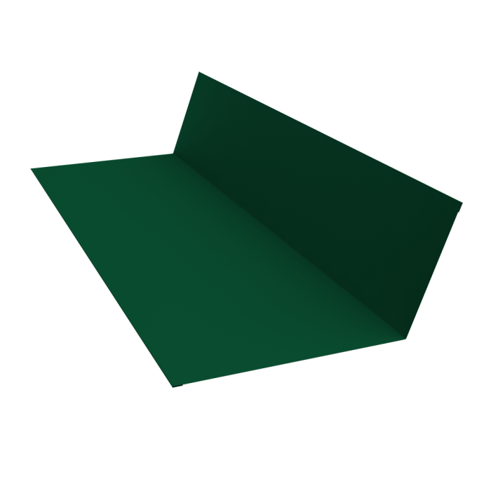 Планка примыкания 150х250 0,7 PE с пленкой RAL 6005 зеленый мох (2м)