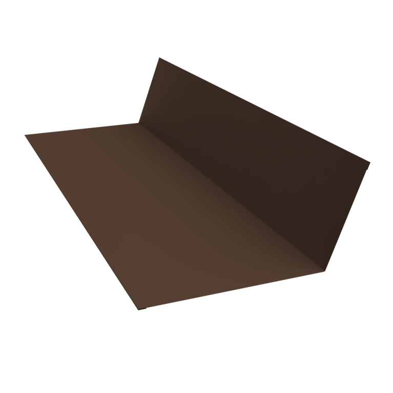 Планка примыкания 150х250 0,7 PE с пленкой RAL 8017 шоколад (3м)