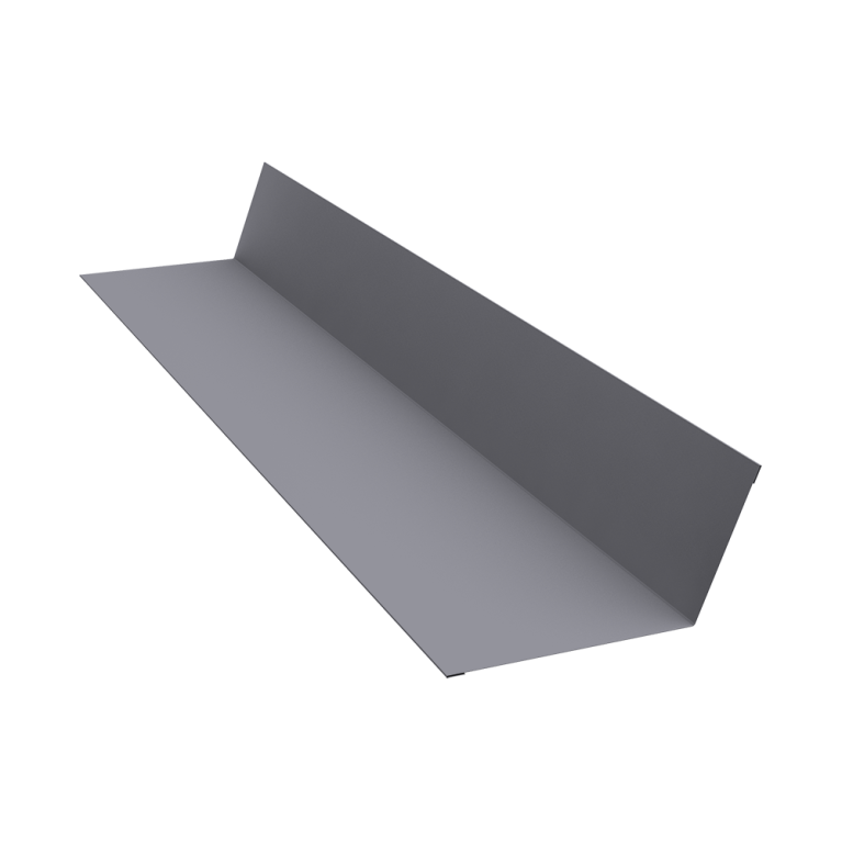 Планка примыкания 90х140 0,4 PE с пленкой RAL 7004 сигнальный серый (2м)