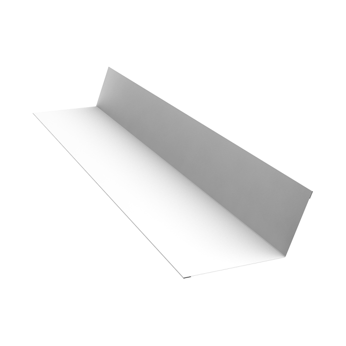 Планка примыкания 90х140 0,4 PE с пленкой RAL 9003 сигнальный белый (3м)