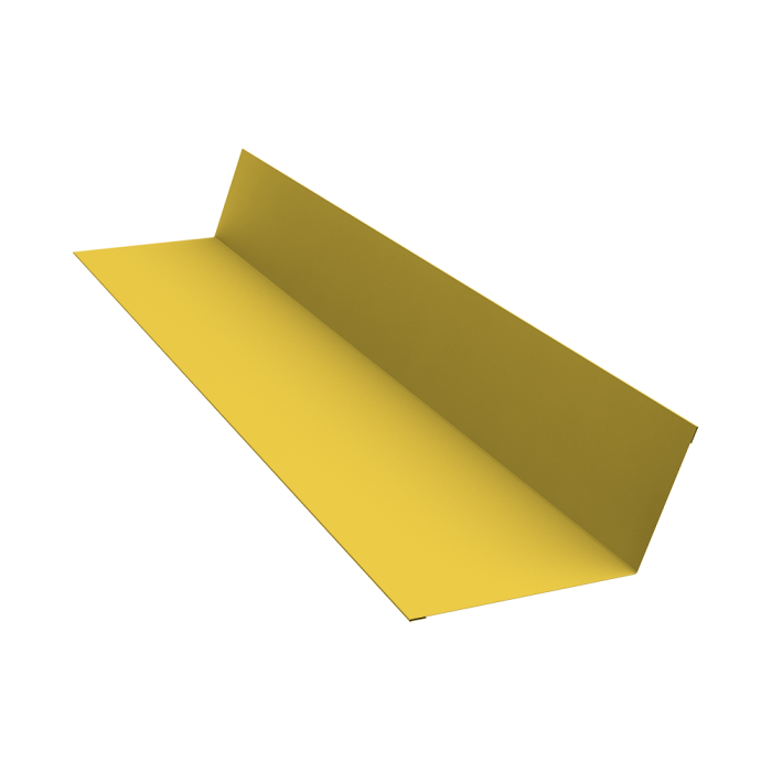 Планка примыкания 90х140 0,45 PE с пленкой RAL 1018 цинково-желтый (3м)