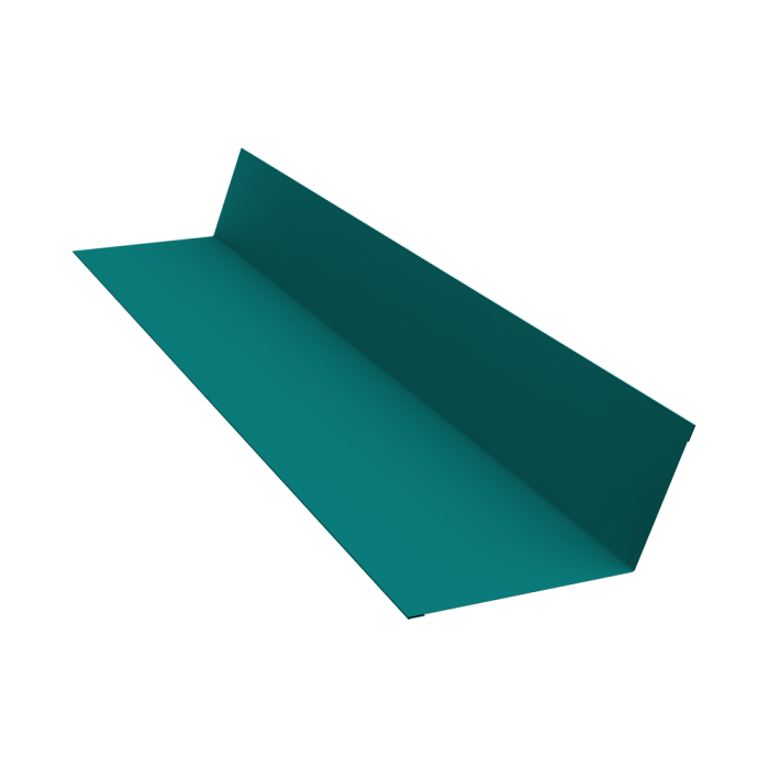 Планка примыкания 90х140 0,45 PE с пленкой RAL 5021 водная синь (3м)