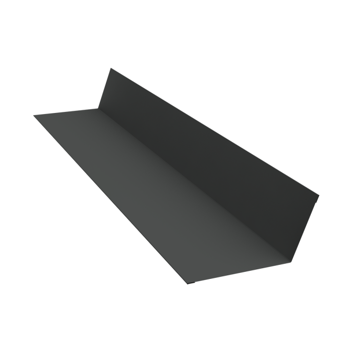 Планка примыкания 90х140 0,5 GreenCoat Pural BT, matt RR2H3 (RAL 7016 антрацитово-серый) (2м)