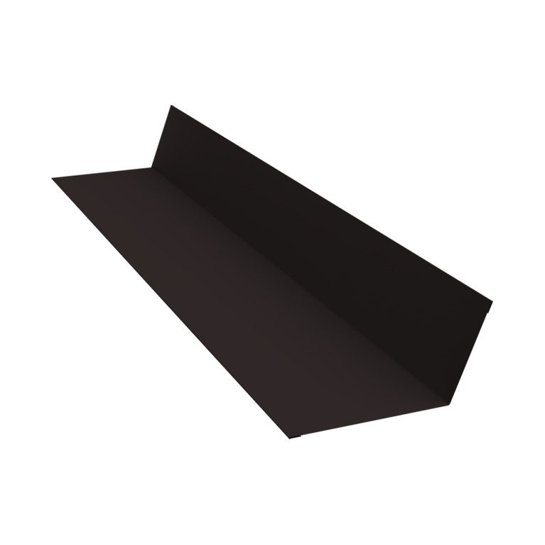 Планка примыкания 90х140 0,5 Rooftop Бархат RAL 9005 черный (3м)