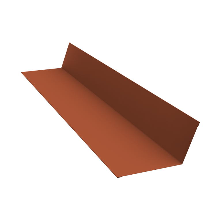 Планка примыкания 90х140 0,5 Satin Matt RAL 8004 терракота (3м)