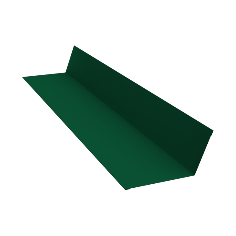 Планка примыкания 90х140 0,5 Satin Matt TX RAL 6005 зеленый мох (3м)