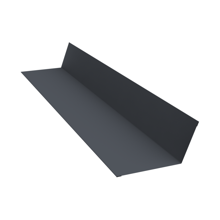 Планка примыкания 90х140 0,5 Satin Matt TX RAL 7024 мокрый асфальт (2м)