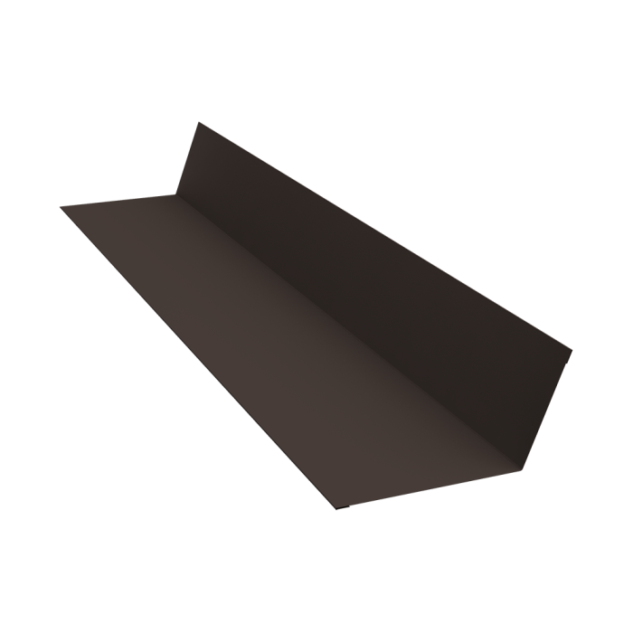 Планка примыкания 90х140 0,5 Velur X RR 32 темно-коричневый (3м)