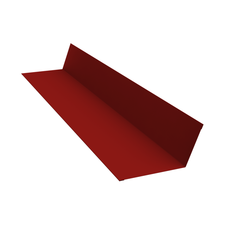 Планка примыкания 90х140 0,7 PE с пленкой RAL 3011 коричнево-красный (2м)