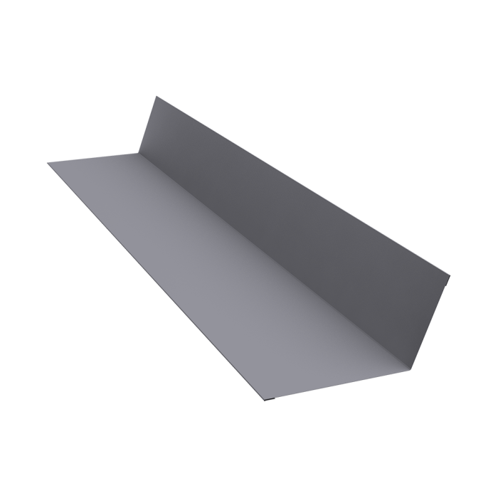 Планка примыкания 90х140 0,7 PE с пленкой RAL 7004 сигнальный серый (2м)