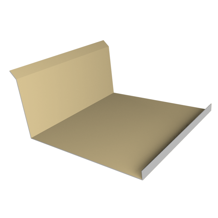 Планка примыкания нижняя 20х122х260х15 0,45 PE с пленкой RAL 1014 слоновая кость (3м)