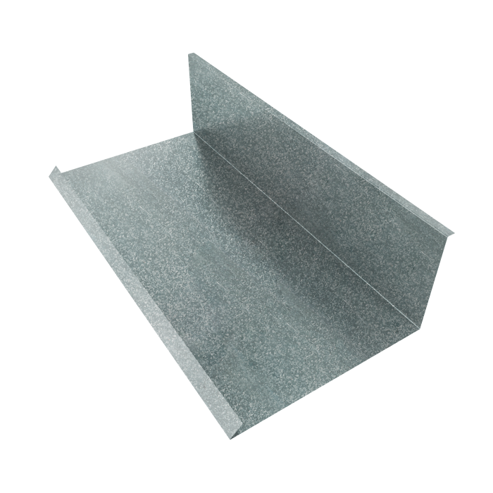 Планка примыкания нижняя к трубе 130х240 0,5 Zn (3м)