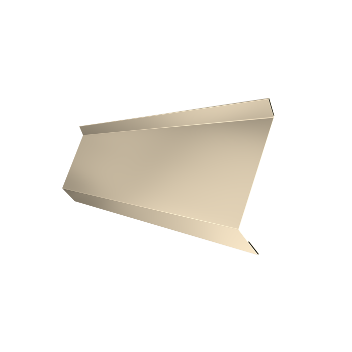 Планка примыкания в штробу 60 0,45 Drap TX RAL 1015 светлая слоновая кость (2м)