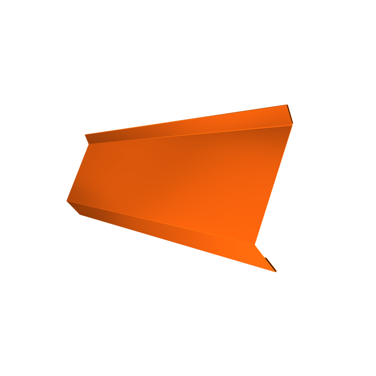 Планка примыкания в штробу 60 0,45 PE с пленкой RAL 2004 оранжевый (3м)