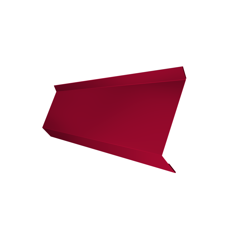 Планка примыкания в штробу 60 0,45 PE с пленкой RAL 3003 рубиново-красный (3м)