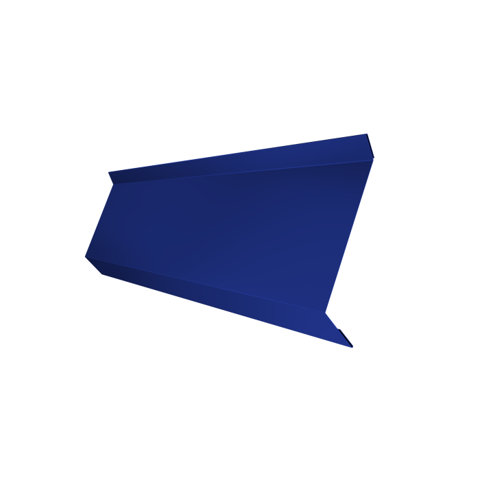 Планка примыкания в штробу 60 0,45 PE с пленкой RAL 5002 ультрамариново-синий (2м)