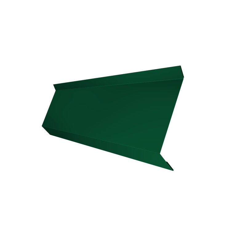 Планка примыкания в штробу 60 0,45 PE с пленкой RAL 6005 зеленый мох (3м)