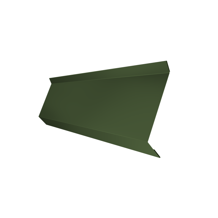 Планка примыкания в штробу 60 0,5 Satin Matt TX RAL 6020 хромовая зелень (2м)