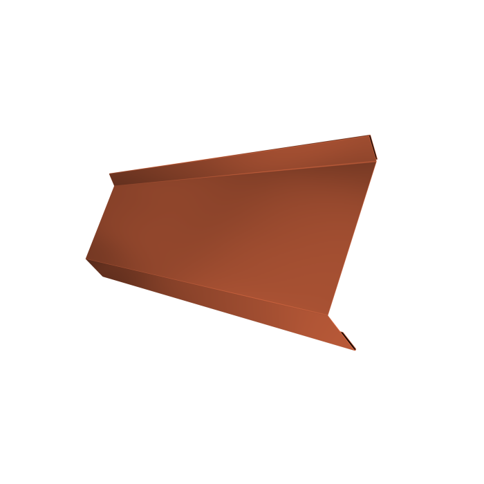 Планка примыкания в штробу 60 0,5 Satin Matt TX RAL 8004 терракота (2м)