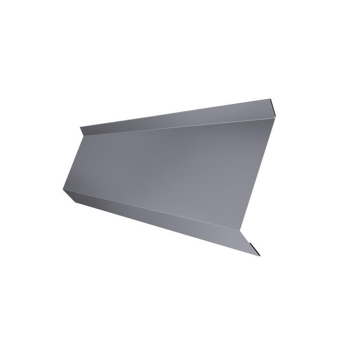 Планка примыкания в штробу 60 0,5 Satin с пленкой RAL 7004 сигнальный серый (2м)