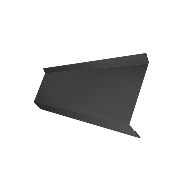 Планка примыкания в штробу 60 0,5 Satin с пленкой RAL 7016 антрацитово-серый (3м)