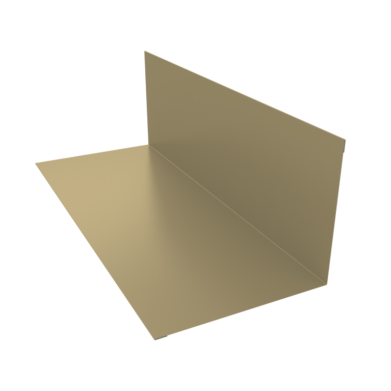 Планка примыкания верхняя к трубе 150х200 0,45 PE с пленкой RAL 1014 слоновая кость (2м)