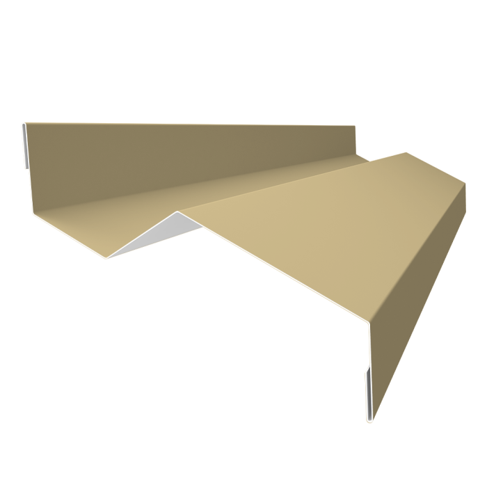 Планка примыкания внакладку 25х17х35х17 0,4 PE с пленкой RAL 1014 слоновая кость (3м)