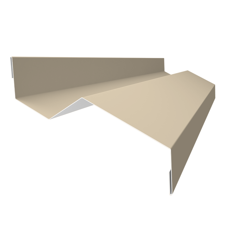 Планка примыкания внакладку 25х17х35х17 0,45 Drap TX RAL 1015 светлая слоновая кость (2м)