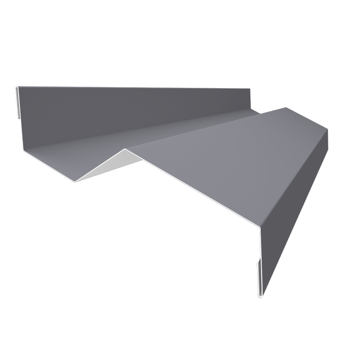 Планка примыкания внакладку 25х17х35х17 0,45 Drap TX RAL 7004 сигнальный серый (3м)