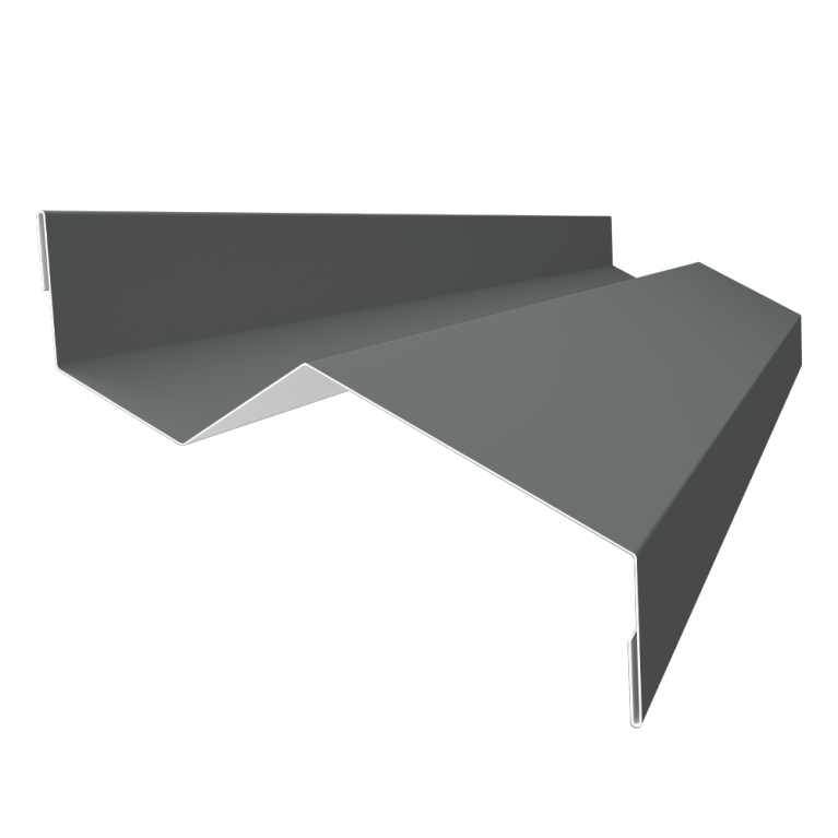 Планка примыкания внакладку 25х17х35х17 0,45 PE с пленкой RAL 7005 мышино-серый (3м)