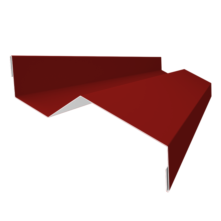 Планка примыкания внакладку 25х17х35х17 0,5 Satin с пленкой RAL 3011 коричнево-красный (3м)