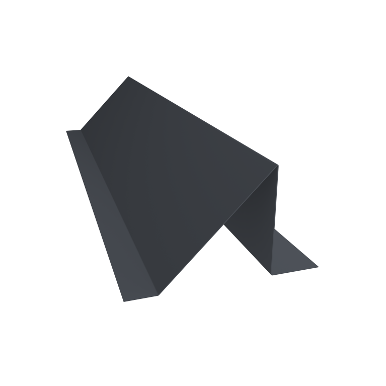 Планка снегозадержания 0,4 PE-Double с пленкой RAL 7024 мокрый асфальт (3м)