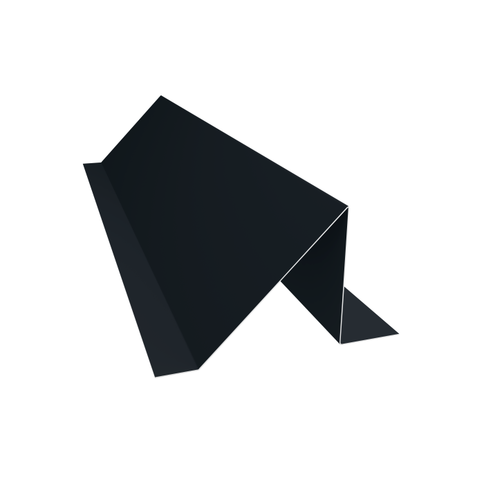 Планка снегозадержания 0,45 PE-Double с пленкой RAL 9005 черный (3м)